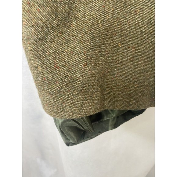 Vintage Pendleton 100% Virgin Wool Pants Womens Green Cropped Modified Size 16 - Picture 4 of 16